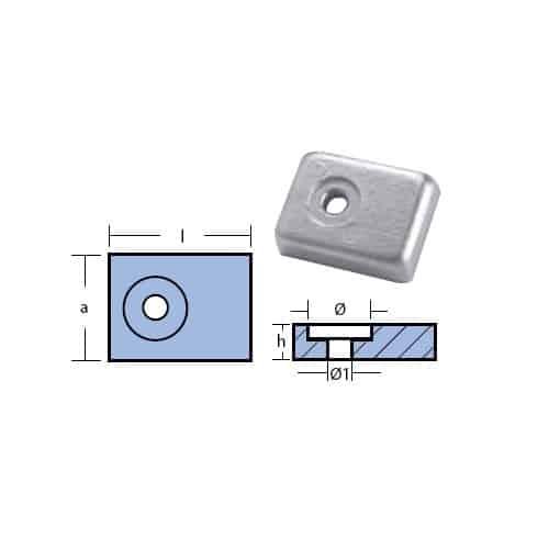 PIASTRINA PER FB SUZUKI DF25 & DF300