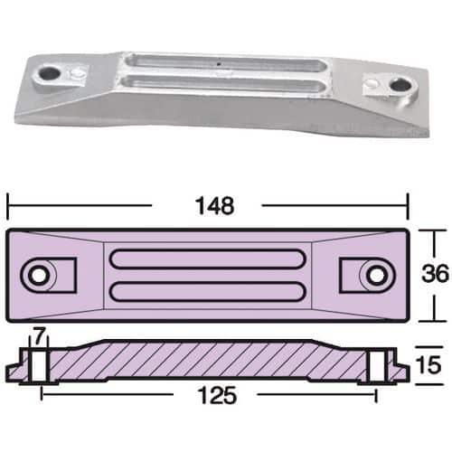 PLACCA PER MOTORI HONDA 40/50 HP