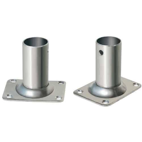 BASE RETTANGOLARE A 90° INOX AISI 316