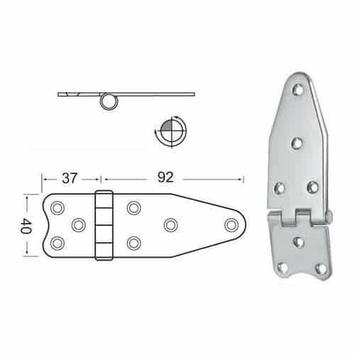 CERNIERA INOX NODO ROVESCIATO