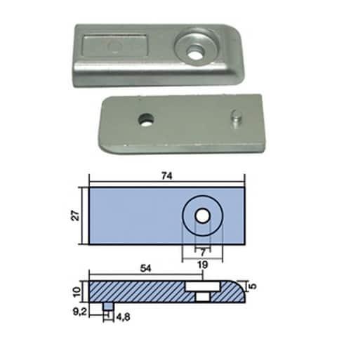 ANODO A PIASTRA MERCURY VERADO