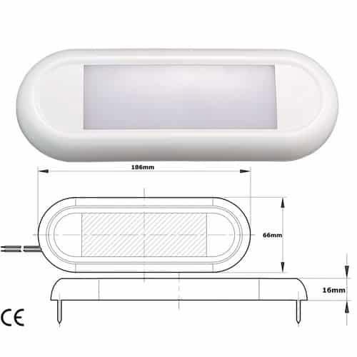 PLAFONIERA A 42 LED WATERPROOF