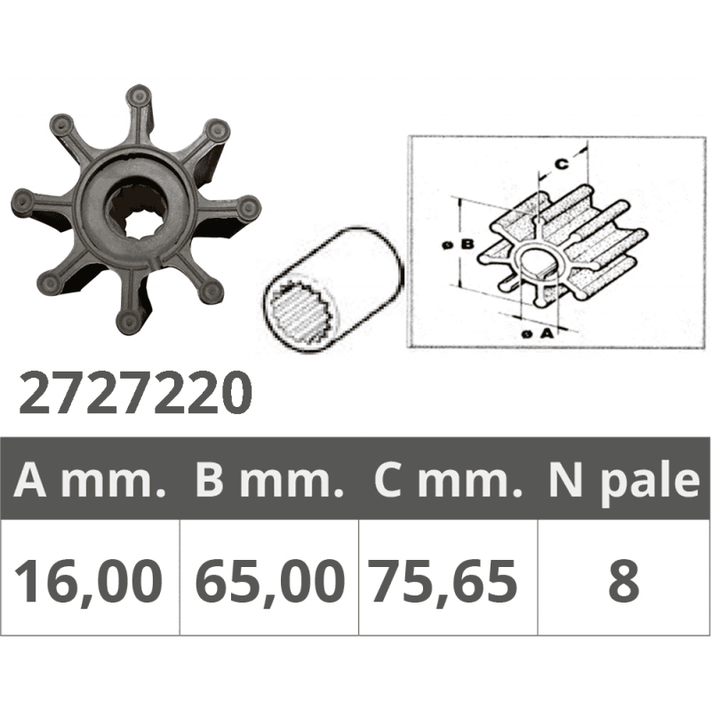 GIRANTE ORIGINALE JABSCO 17018-0001B