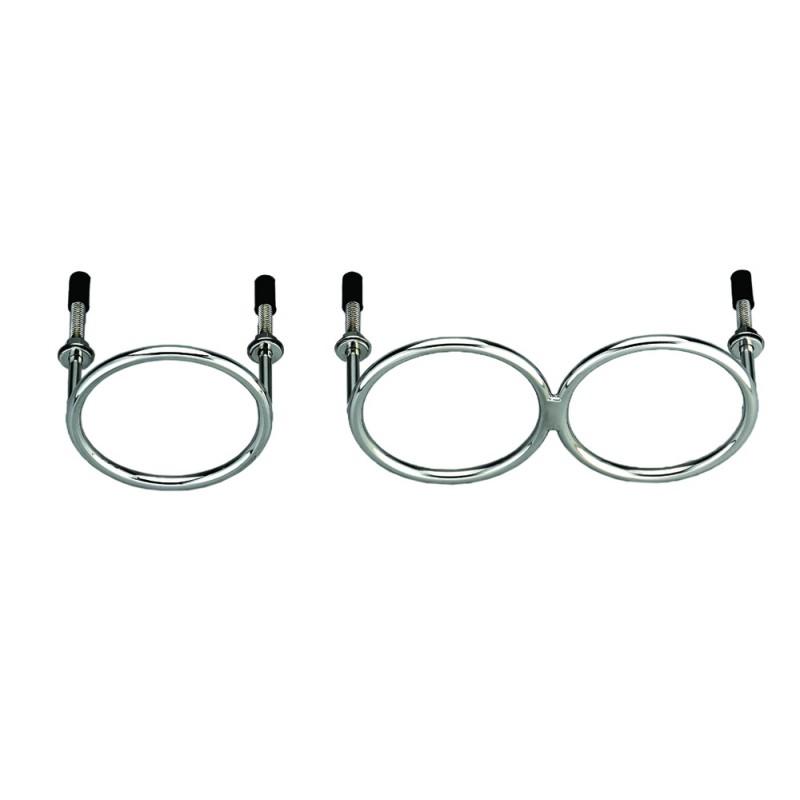 PORTABICCHIERE INOX AD ANELLI