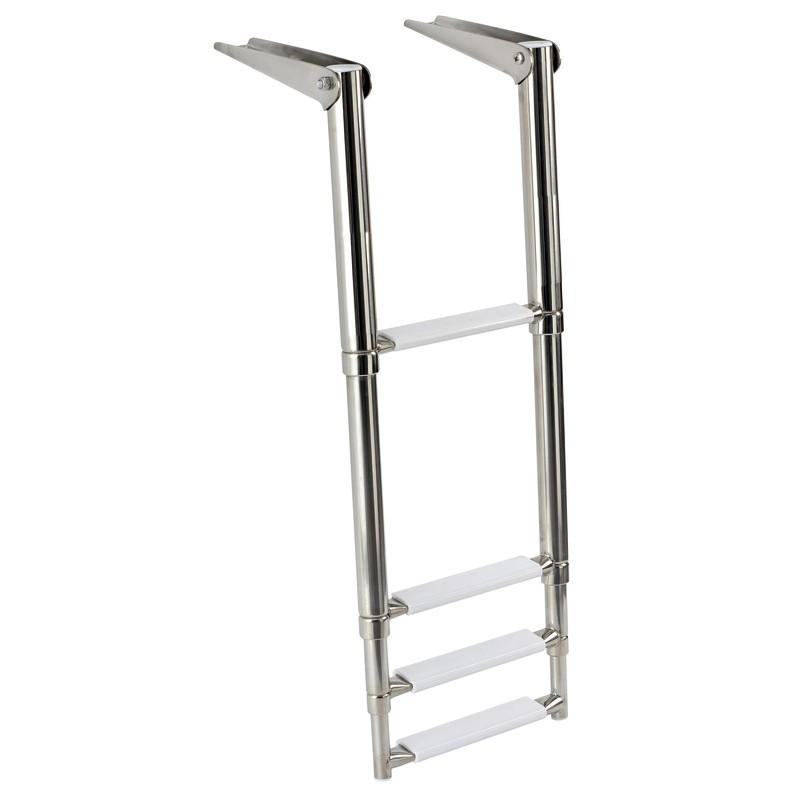 SCALETTE INOX TELESCOPICHE 4 GRADINI
