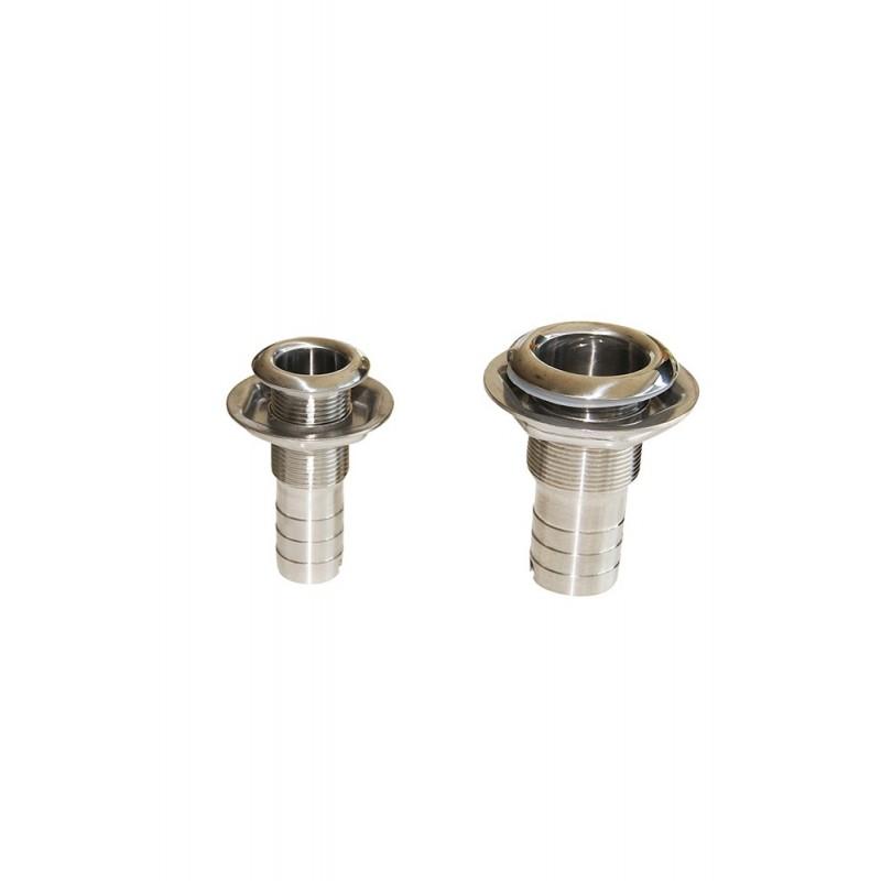 SCARICO A MARE INOX CON PORTAGOMMA