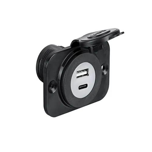 PRESA USB E PRESA C PER CAVETTO