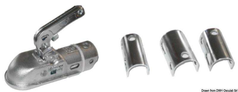 Gancio traino tondo da 35 a 50 cm max 2000 kg