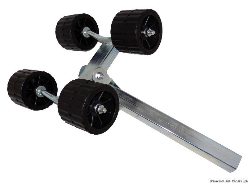 Rullo laterale doppio tubo quadro