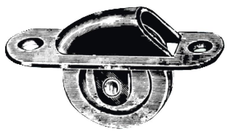 Carrucola da incasso 60 mm