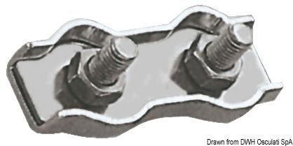 Morsetti inox doppi 5 mm