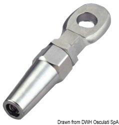 Terminale inox occhio Ø 4 mm