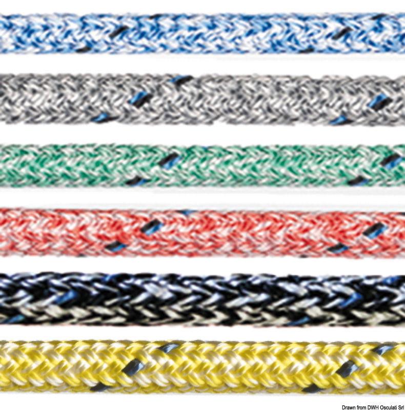 Cima Marlow Doublebraid marble color blu 6 mm