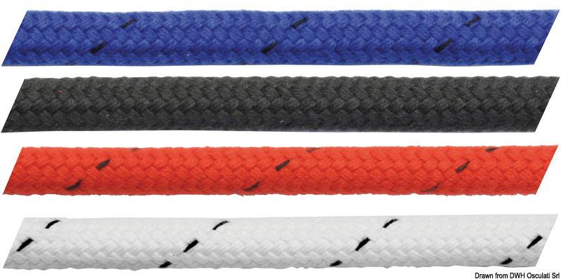 Marlow poliestere Matt 8 mm blu