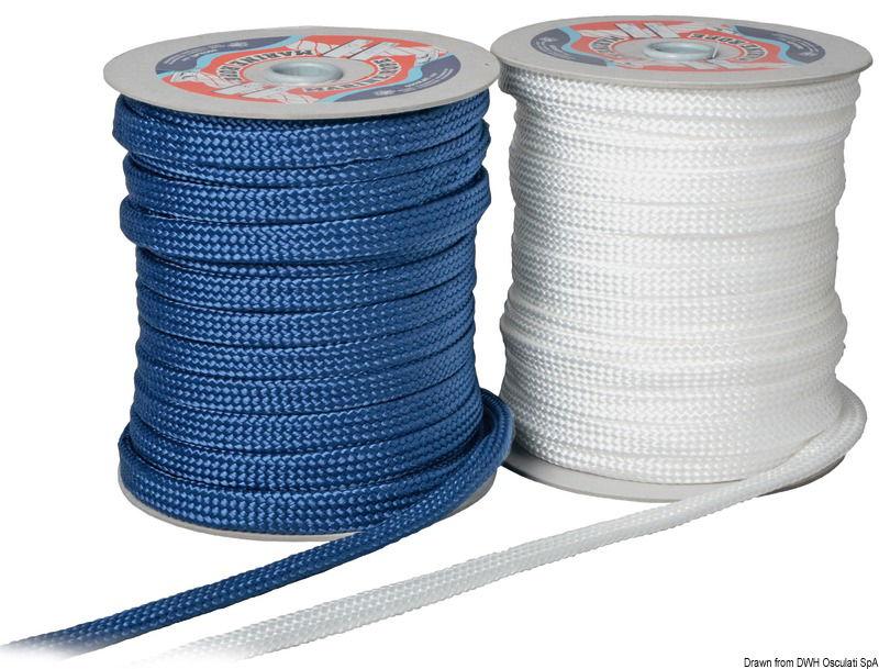Piattina per parabordi 14 mm x 50 m blu