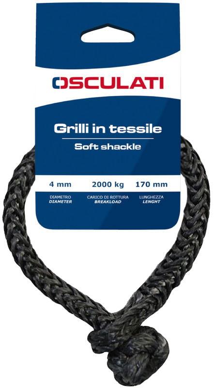 Grilli in tessile alta tenacità grigi 3 mm (set 2pz)