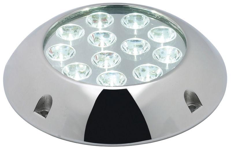 Faro subacqueo 12 LED RGBW con viti