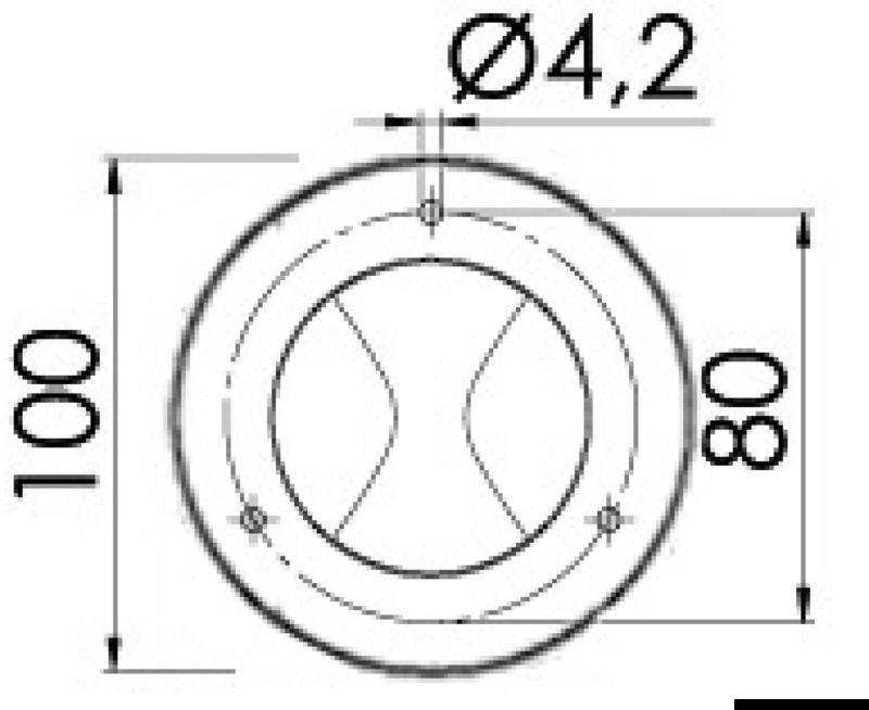 Luce da tavolo a scomparsa Aurora ghiera SS tonda