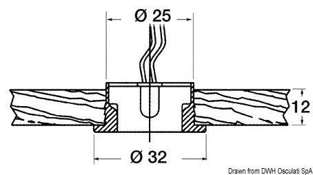 Luce cortesia Circinus 12/24 V blu