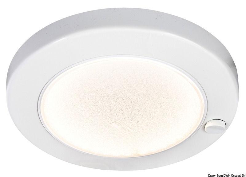 Plafoniera ABS Saturn LED bianca a filo