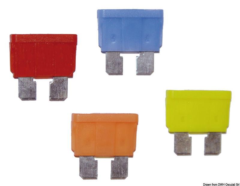 Fusibili lamellari spia LED 5 A