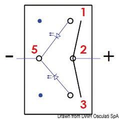 Interruttore Marina R II ON-OFF-ON