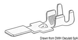 Faston maschio per cavi 4/6 mm²