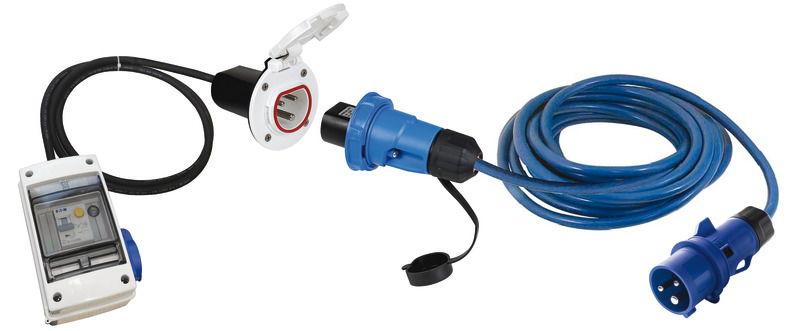 Kit quadro elettrico 16 A con presa Cruiser inox