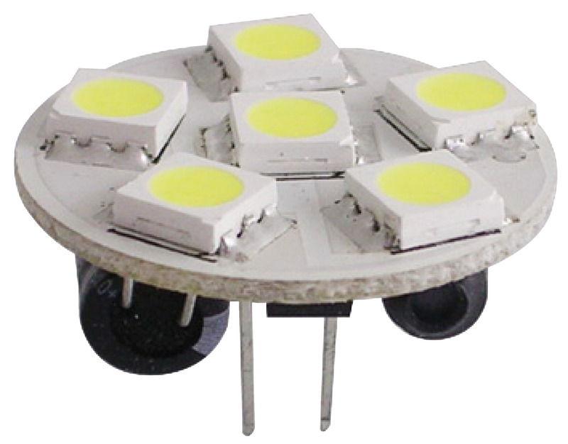 Lampadina 6 LED G4 Ø 24 mm attacco posteriore