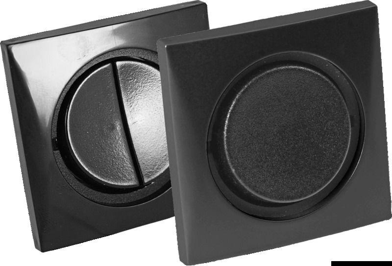 Interruttore doppio nero/nero