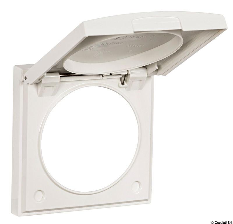 Cornice con coperchio bianca