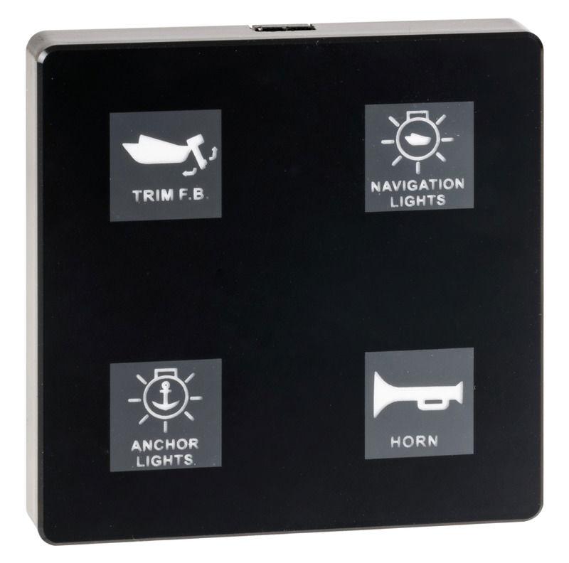 Pannello elettrico touch 4 interr.