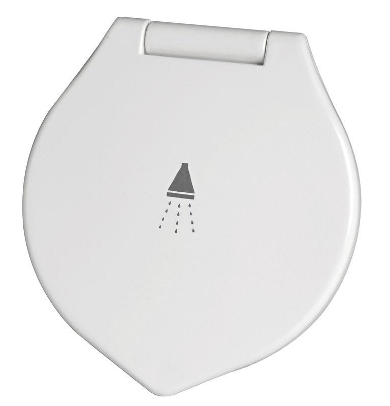 Doccia Elegant bianca tubo PVC 4 m in piano