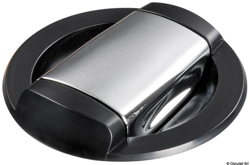 Doccia c/miscelatore Saturn base orizzont.nera