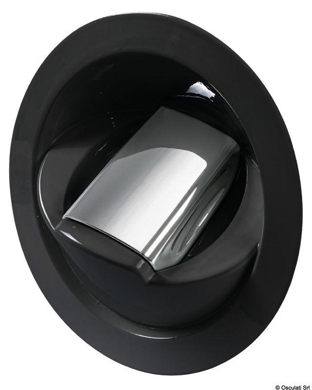 Doccia Saturn solo fredda base verticale nera