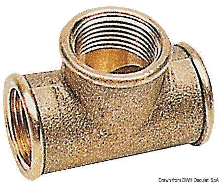 Raccordi a T ottone 1/2"