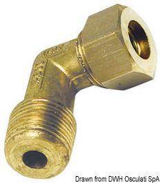 Raccordo 90° maschio 10 mm x 1/4"