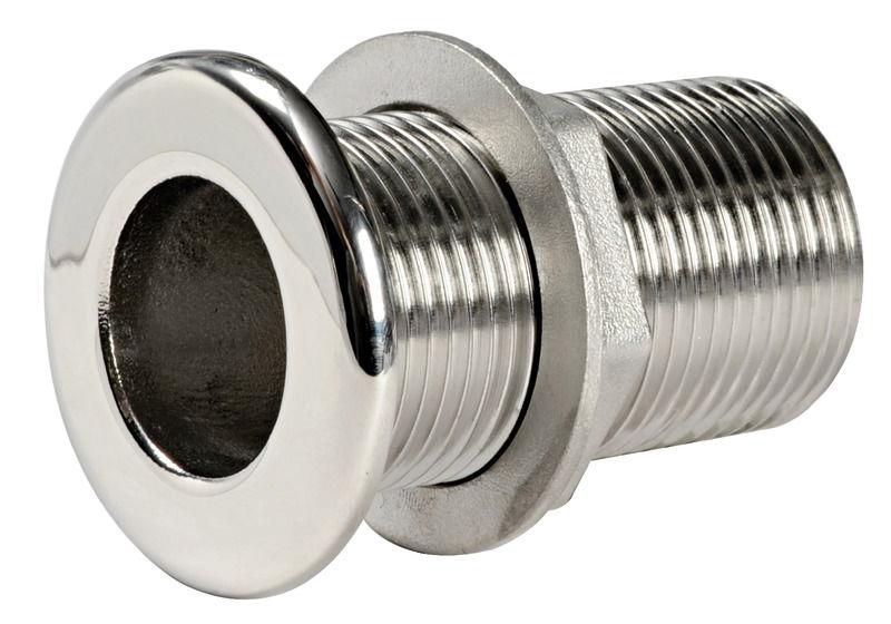 Scarico a mare inox lucido 1"