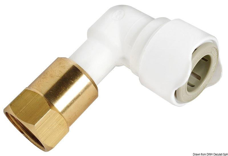 Gomito filetto da 1/2" BSP femmina