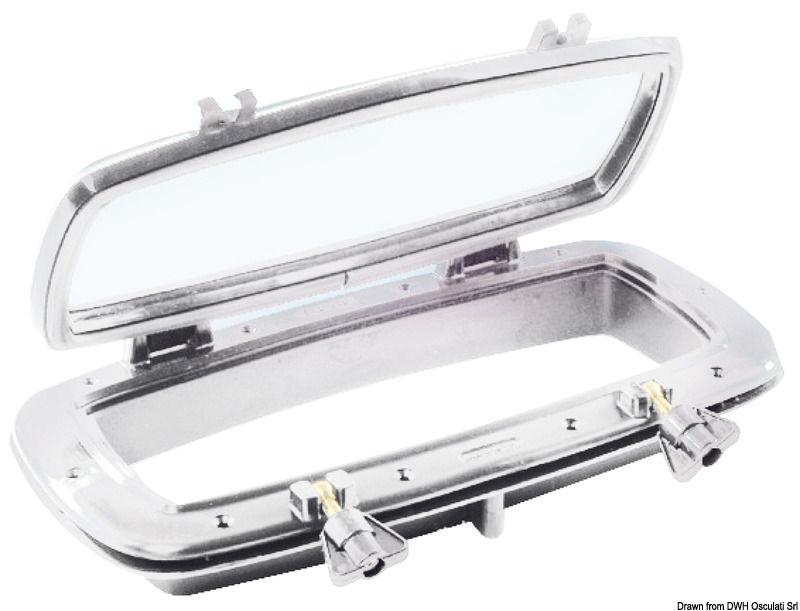 Oblò nylon bianco 400x200 mm