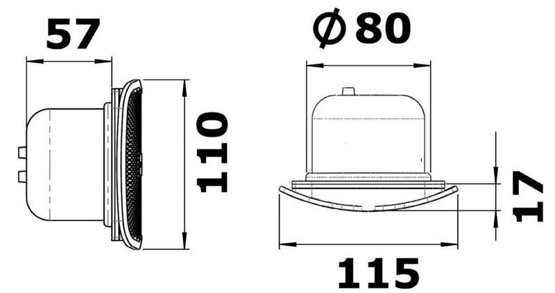 Tromba incasso verticale Sound