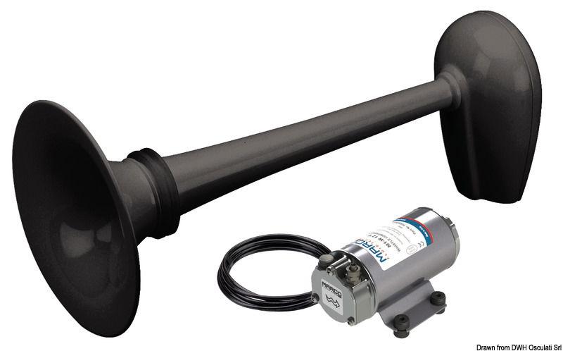 Tromba nera omologata RINA fino a 20 m 12 V