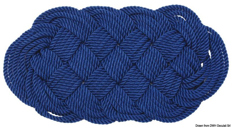 Zerbino nylon 47 x 23 cm blu