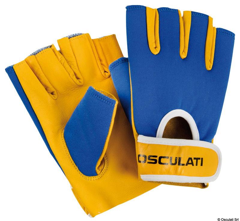 Guanti pelle a mezze dita L