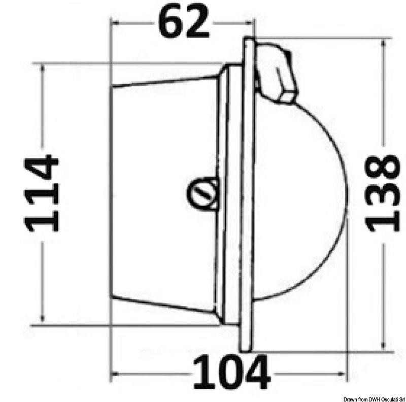 Bussola Riviera Polare BP1 3" nera/nera