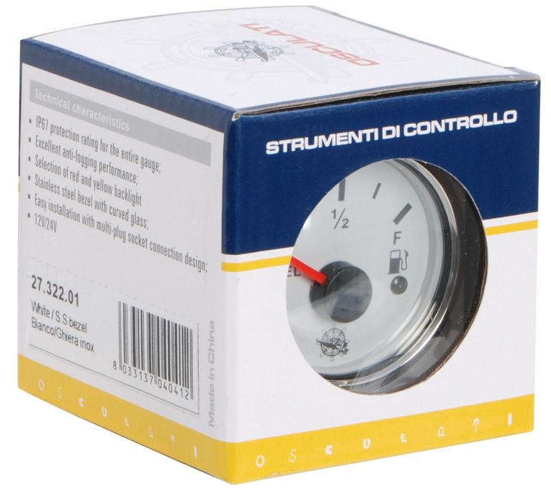 Contagiri 0-3000 RPM bianco/lucida