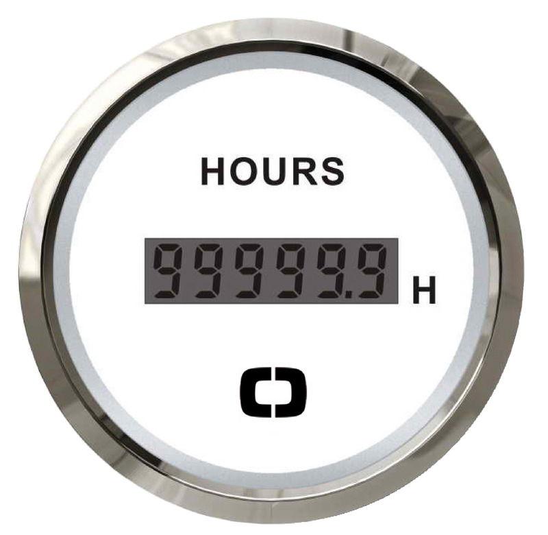 Contaore digitale bianco/lucida