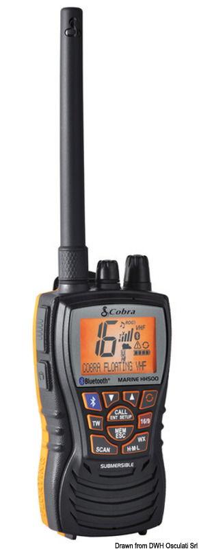 VHF galleggiante Cobra MR HH500 con bluetooth