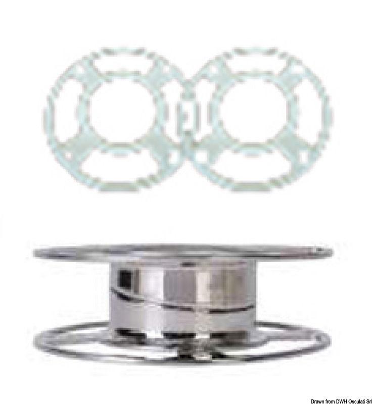 Base regolabile inox 0-5°