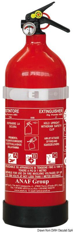 Estintore UK/Francia 2 Kg 13A 89B C